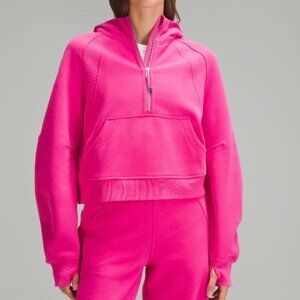 Lululemon Scuba Half-Zip Hoodie M/L in Sonic Pink